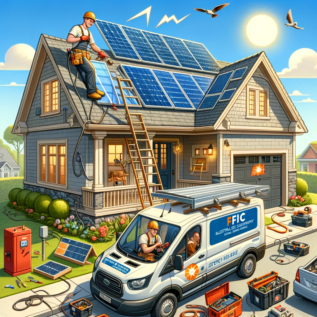 Services FFIC: rénovation électrique, installation de panneaux solaires, dépannage électrique